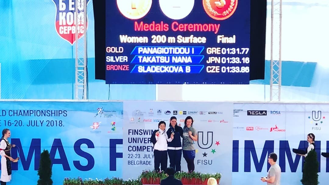 【速報:1日目】日本チーム結果一覧(2018フィンスイミング世界学生選手権セルビア大会)